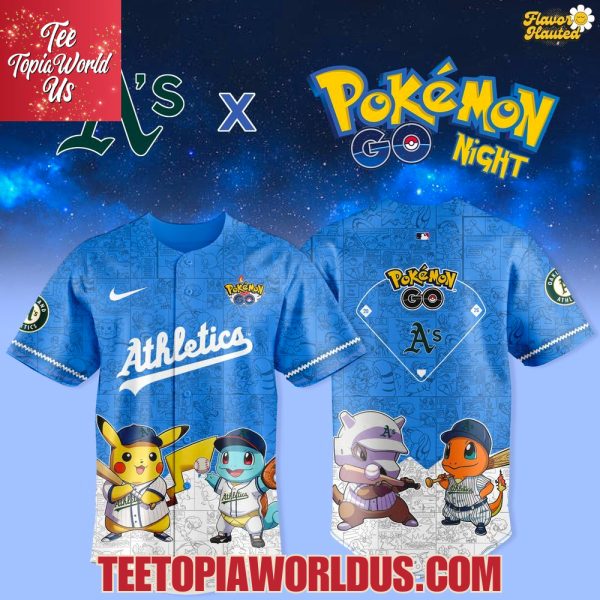 Oakland Athletics x Pokémon GO Night Jersey
