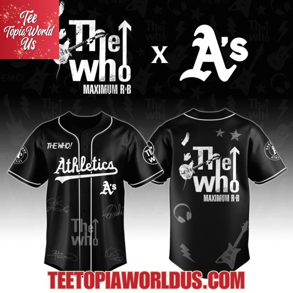 Oakland Athletics x The Who The Song Is Over North American Farewell Tour Jersey