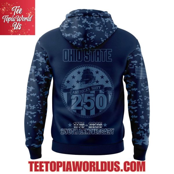 Ohio State Buckeyes Navy 250th Celebration Hoodie