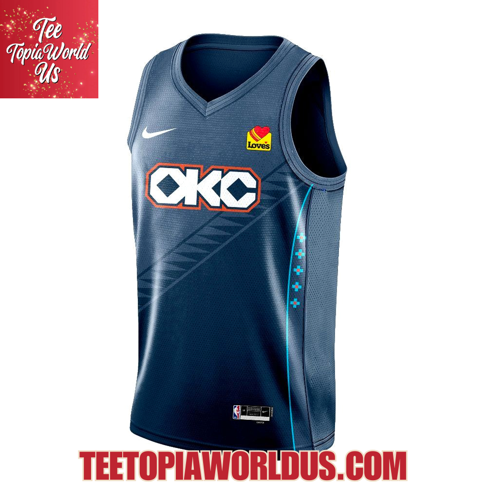Oklahoma City Thunder 2025-26 City Edition Uniform Jersey Oklahoma City Thunder 2025-26 City Edition Uniform Jersey