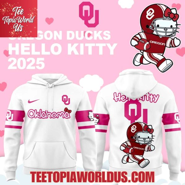 Oklahoma Sooners Hello Kitty 2025 Hoodie