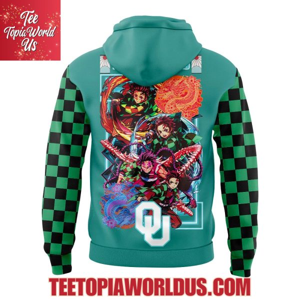 Oklahoma Sooners x Demon Slayer Kamado Tanjirō Hoodie