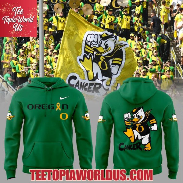 Oregon Ducks Winged Warriors, Awareness of Cancer Hoodie