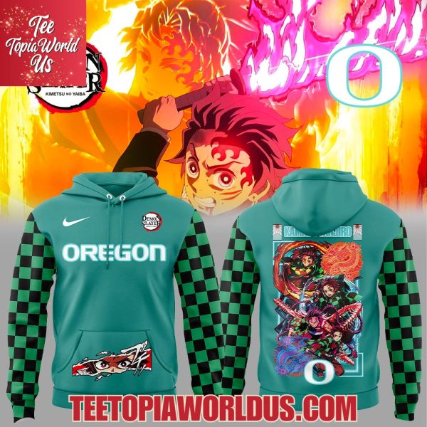 Oregon Ducks x Demon Slayer Kamado Tanjirō Hoodie