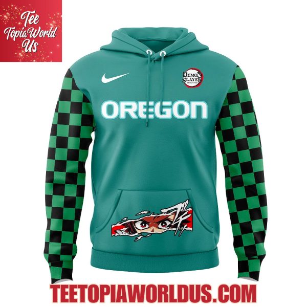 Oregon Ducks x Demon Slayer Kamado Tanjirō Hoodie
