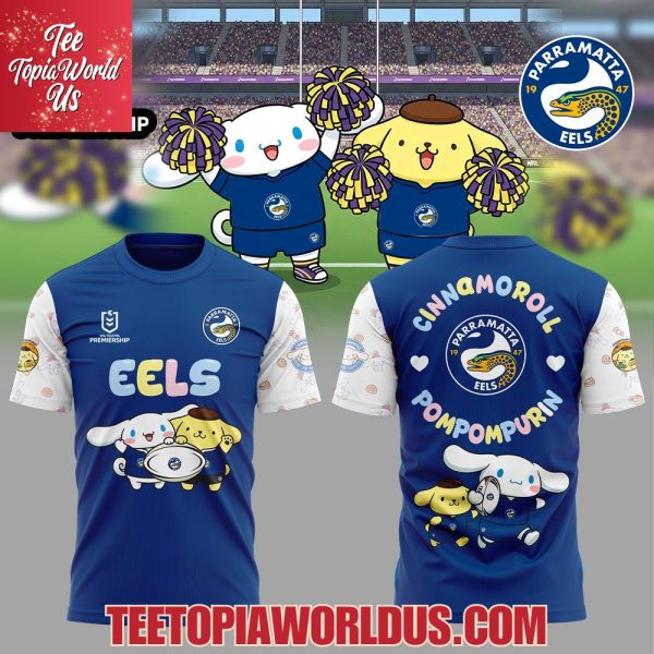 Parramatta Eels Cinnamoroll and Pompompurin T-Shirt, Hoodie