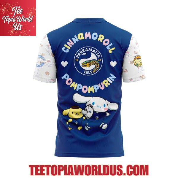 Parramatta Eels Cinnamoroll and Pompompurin T-Shirt, Hoodie