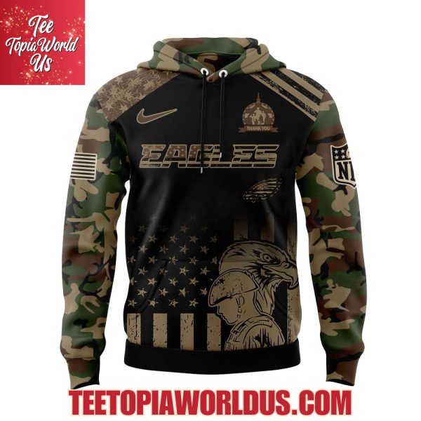 Philadelphia Eagles Military Appreciation 2025 Hoodie