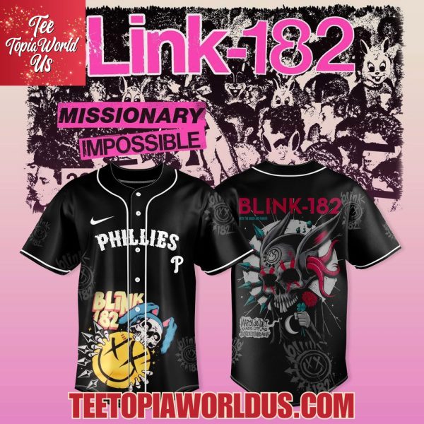 Philadelphia Phillies x Blink-182 Missionary Impossible 2025 Jersey