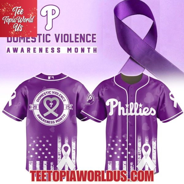 Philadelphia Phillies x Domestic Violence Awareness Month 2025 Jersey