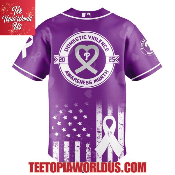 Philadelphia Phillies x Domestic Violence Awareness Month 2025 Jersey