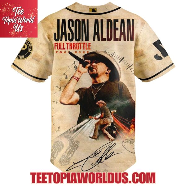 Philadelphia Phillies x Jason Aldean Full Throttle Tour 2025 Jersey