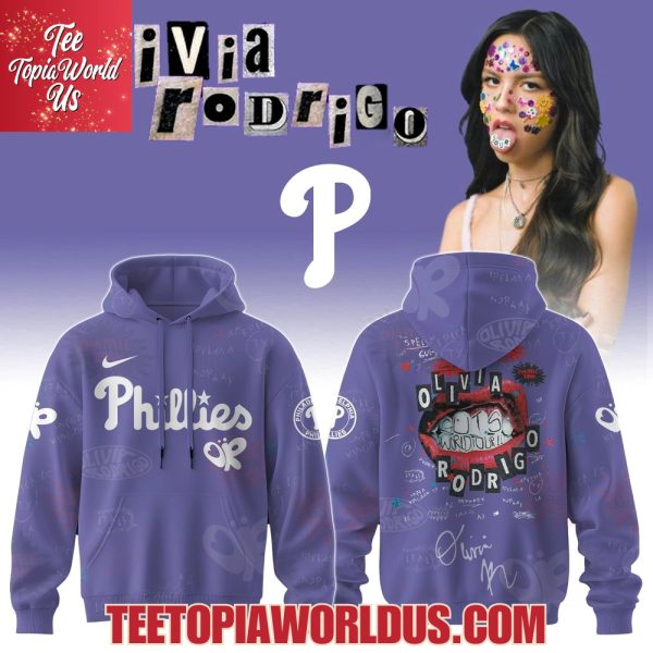 Philadelphia Phillies x Olivia Rodrigo GUTS World Tour 2025 Hoodie