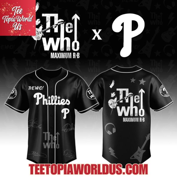Philadelphia Phillies x The Who The Song Is Over North American Farewell Tour Jersey