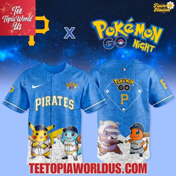 Pittsburgh Pirates x Pokémon GO Night Jersey