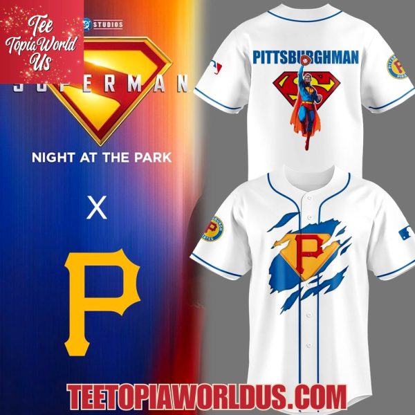 Pittsburgh Pirates x Superman Night At The Park Jersey