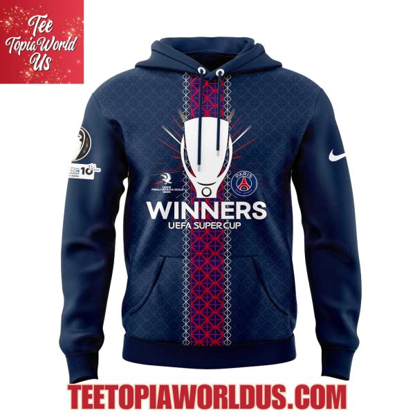 PSG UEFA Super Cup Winners 2025 Signature Hoodie