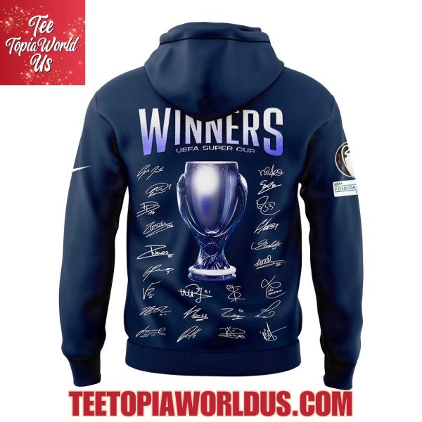 PSG UEFA Super Cup Winners 2025 Signature Hoodie