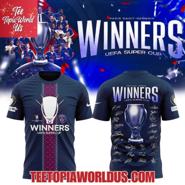 PSG UEFA Super Cup Winners 2025 Signature Hoodie