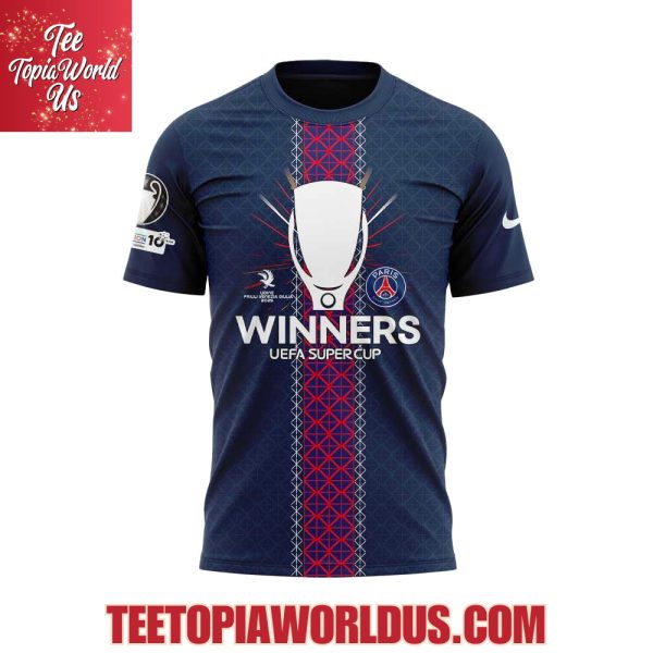PSG UEFA Super Cup Winners 2025 Signature Hoodie