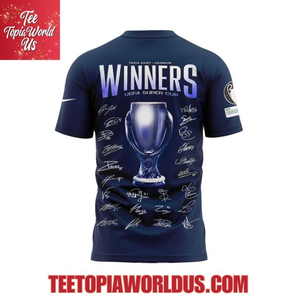 PSG UEFA Super Cup Winners 2025 Signature Hoodie