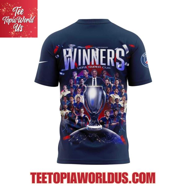 PSG UEFA Super Cup Winners 2025 T-Shirt, Hoodie