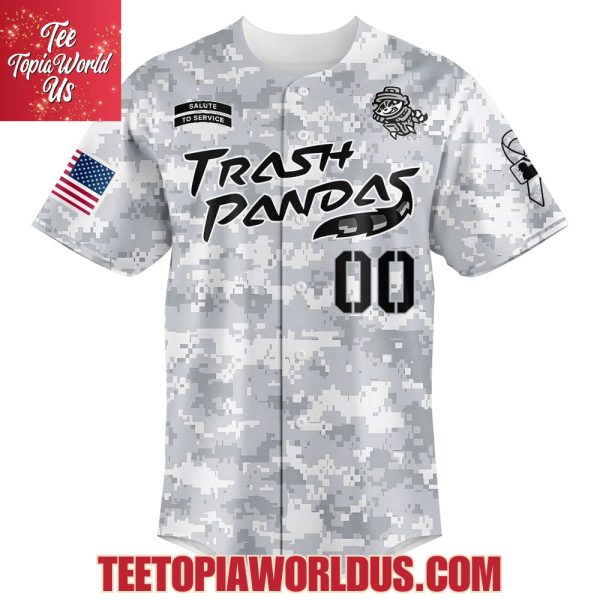 Rocket City Trash Pandas Military Appreciation Night 2025 Baseball Jersey