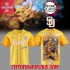 Texas Rangers x Demon Slayer Agatsuma Zenitsu Jersey