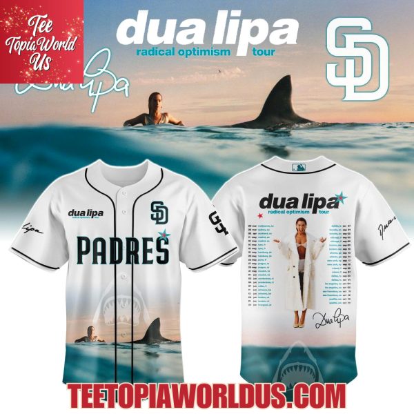 San Diego Padres x dua lipa radical optimism Tour 2025 Jersey