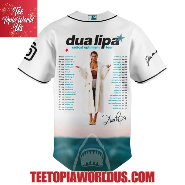 San Diego Padres x dua lipa radical optimism Tour 2025 Jersey