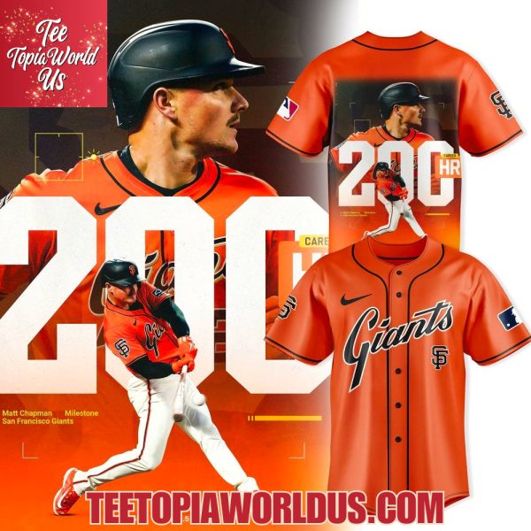 San Francisco Giants Matt Chapman 200 HR Milestone Jersey