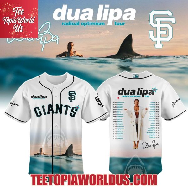 San Francisco Giants x dua lipa radical optimism Tour 2025 Jersey