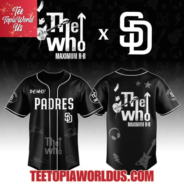 San Diego Padres x The Who The Song Is Over North American Farewell Tour Jersey
