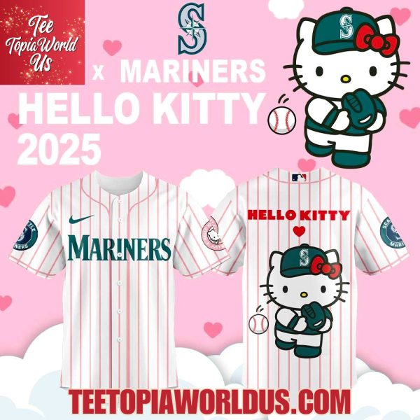 Seattle Mariners x Hello Kitty 2025 Baseball Jersey
