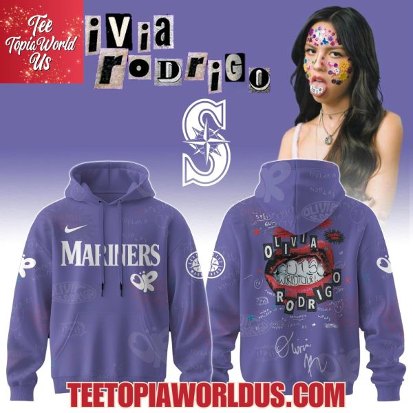 Seattle Mariners x Olivia Rodrigo GUTS World Tour 2025 Hoodie