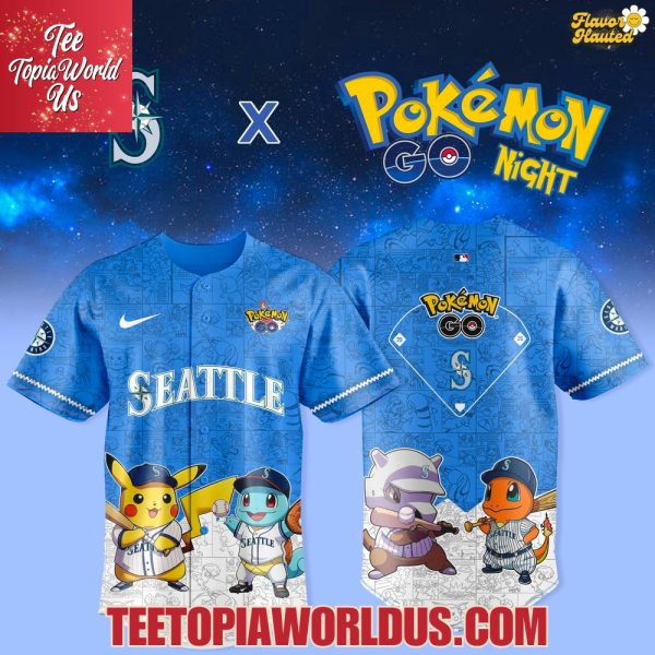 Seattle Mariners x Pokémon GO Night Jersey