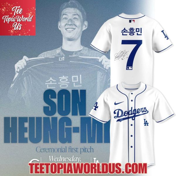 Son Heung-min x Los Angeles Dodgers 7 Jersey