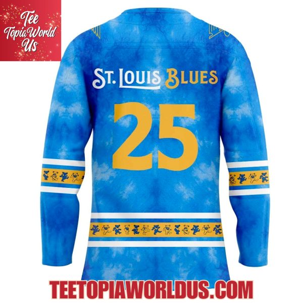 St. Louis Blues Grateful Dead Night 2025 Jersey