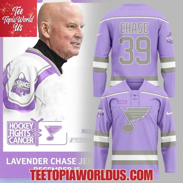 St. Louis Blues Hockey Fights Cancer Night 2025 Jersey