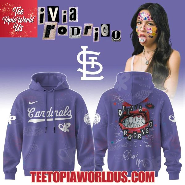 St. Louis Cardinals x Olivia Rodrigo GUTS World Tour 2025 Hoodie