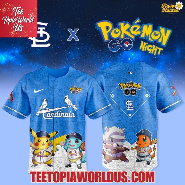 St. Louis Cardinals x Pokémon GO Night Jersey