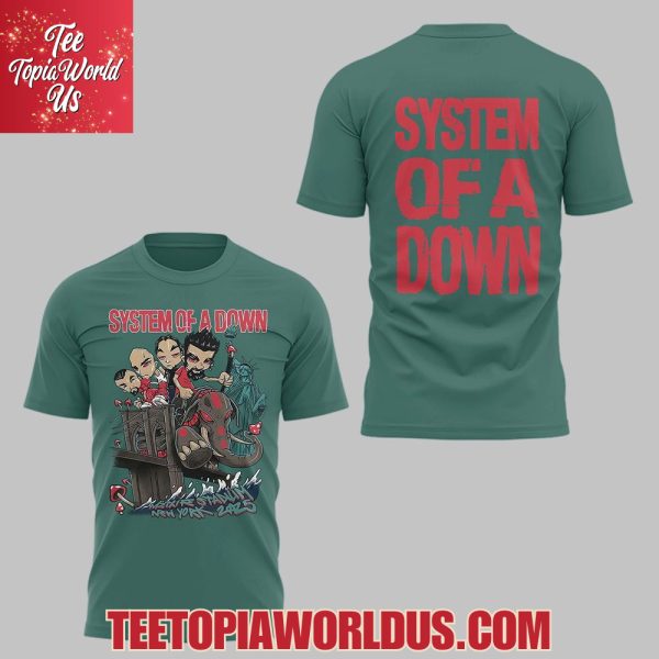 System Of A Down And Korn Wake Up! Stadium Tour 2025 x NYC T-Shirt