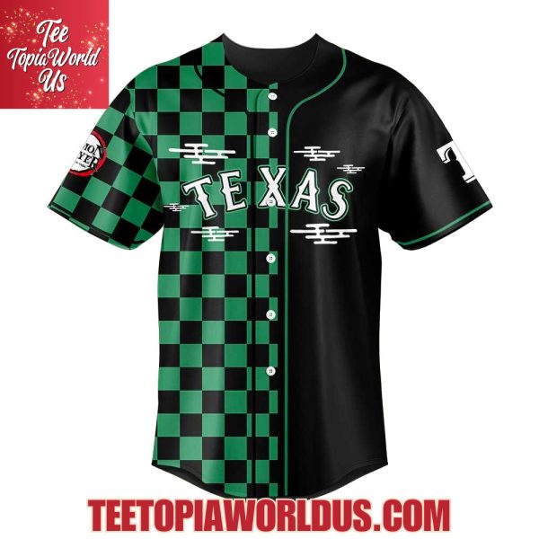 Texas Rangers x Demon Slayer Night with Tanjiro Jersey