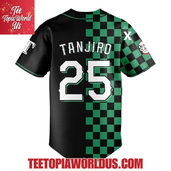Texas Rangers x Demon Slayer Night with Tanjiro Jersey
