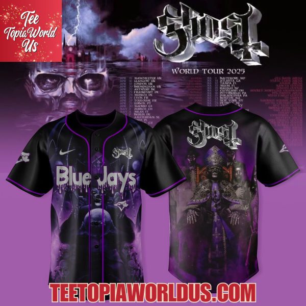 Toronto Blue Jays x Ghost – Skeletour World Tour 2025 Jersey