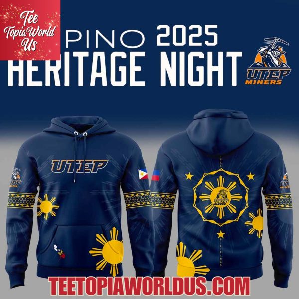 UTEP Miners Filipino Heritage Night 2025 Hoodie