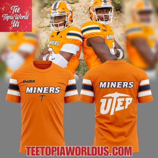 UTEP Miners We Are Back with Threads Orange Uniform T-Shirt, Hoodie