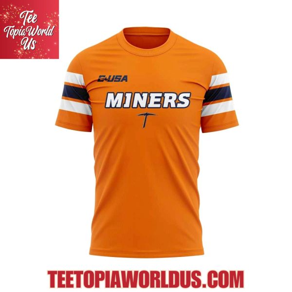 UTEP Miners We Are Back with Threads Orange Uniform T-Shirt, Hoodie