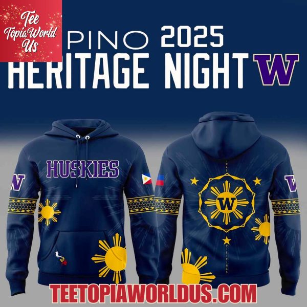 Washington Huskies Filipino Heritage Night 2025 Hoodie