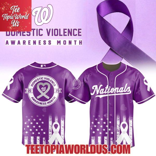 Washington Nationals x Domestic Violence Awareness Month 2025 Jersey